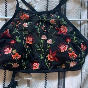 Halter bathing suit top